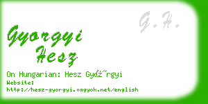 gyorgyi hesz business card